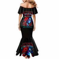 Skull Rose Mermaid Dress I Love My Curve My Tattoo My Imperfection - Wonder Print Shop