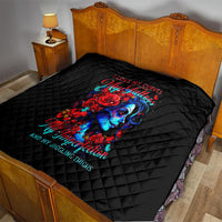 Skull Rose Quilt I Love My Curve My Tattoo My Imperfection - Wonder Print Shop