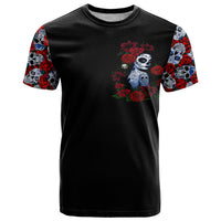 Skull Rose T Shirt I Love My Curve My Tattoo My Imperfection - Wonder Print Shop