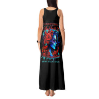 Skull Rose Tank Maxi Dress I Love My Curve My Tattoo My Imperfection - Wonder Print Shop