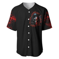 Blood Skull Baseball Jersey I Never Alone My Demon With Me 24/7 - Wonder Print Shop