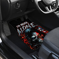 Blood Skull Car Mats I Never Alone My Demon With Me 24/7 - Wonder Print Shop