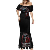 Blood Skull Mermaid Dress I Never Alone My Demon With Me 24/7 - Wonder Print Shop