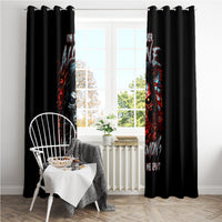 Blood Skull Window Curtain I Never Alone My Demon With Me 24/7 - Wonder Print Shop