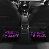 Purple Skull Car Mats I Talk I Smile But Be Carefull When I SIlent - Wonder Print Shop