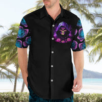 Purple Skull Hawaiian Shirt I Talk I Smile But Be Carefull When I SIlent - Wonder Print Shop