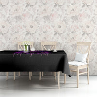 Purple Skull Tablecloth I Talk I Smile But Be Carefull When I SIlent - Wonder Print Shop