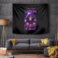 Purple Skull Tapestry I Talk I Smile But Be Carefull When I SIlent - Wonder Print Shop