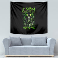Thunder Skull Tapestry If Karma Don't Hit You Trust Me I Will - Wonder Print Shop