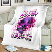 lighting-skull-blanket-im-a-grumpy-old-lady-dont-ask-stupid