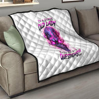 Lighting Skull Quilt i'm A Grumpy Old Lady Don't Ask Stupid - Wonder Print Shop