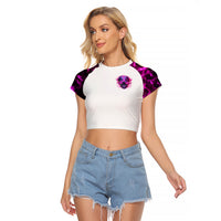 Lighting Skull Raglan Cropped T Shirt i'm A Grumpy Old Lady Don't Ask Stupid - Wonder Print Shop