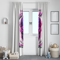 Lighting Skull Window Curtain i'm A Grumpy Old Lady Don't Ask Stupid - Wonder Print Shop