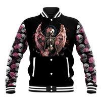 Angel Skull Baseball Jacket She Whispered Back Iam The Storm - Wonder Print Shop