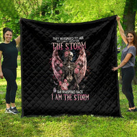 Angel Skull Quilt She Whispered Back Iam The Storm - Wonder Print Shop