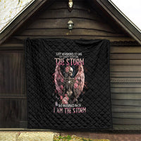 Angel Skull Quilt She Whispered Back Iam The Storm - Wonder Print Shop