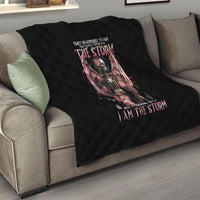 Angel Skull Quilt She Whispered Back Iam The Storm - Wonder Print Shop