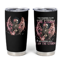 Angel Skull Tumbler Cup She Whispered Back Iam The Storm - Wonder Print Shop