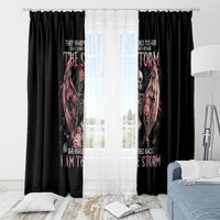 Angel Skull Window Curtain She Whispered Back Iam The Storm - Wonder Print Shop