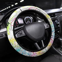 Watercolor Skull Steering Wheel Cover Yes I'm Bitch But Not Your - Wonder Print Shop
