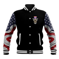 American Skull Baseball Jacket In Gun We Trust - Wonder Print Shop