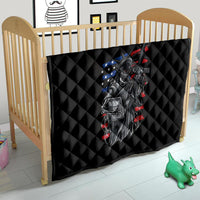 American Skull Quilt In Gun We Trust - Wonder Print Shop