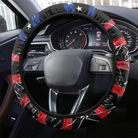American Skull Steering Wheel Cover In Gun We Trust - Wonder Print Shop