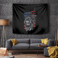 American Skull Tapestry In Gun We Trust - Wonder Print Shop