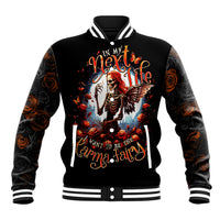 Fairy Skull Baseball Jacket In Next Life I Want To Be The Karma Fairy - Wonder Print Shop