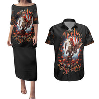 Fairy Skull Couples Matching Puletasi Dress and Hawaiian Shirt In Next Life I Want To Be The Karma Fairy - Wonder Print Shop