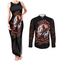 Fairy Skull Couples Matching Tank Maxi Dress and Long Sleeve Button Shirts In Next Life I Want To Be The Karma Fairy - Wonder Print Shop