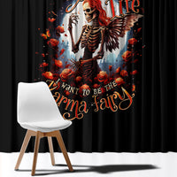 Fairy Skull Window Curtain In Next Life I Want To Be The Karma Fairy - Wonder Print Shop