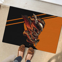Wings Skull Rubber Doormat Kill Them All - Wonder Print Shop
