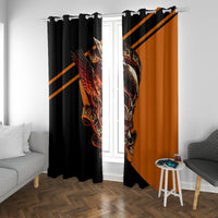 Wings Skull Window Curtain Kill Them All - Wonder Print Shop