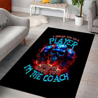 American Skull Area Rug Nice To Meet You Im The Coach - Wonder Print Shop