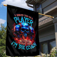 American Skull Garden Flag Nice To Meet You Im The Coach - Wonder Print Shop