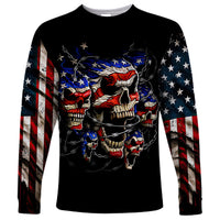 American Skull Long Sleeve Shirt Nice To Meet You Im The Coach - Wonder Print Shop
