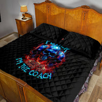American Skull Quilt Bed Set Nice To Meet You Im The Coach - Wonder Print Shop