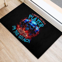 American Skull Rubber Doormat Nice To Meet You Im The Coach - Wonder Print Shop