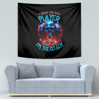 American Skull Tapestry Nice To Meet You Im The Coach - Wonder Print Shop