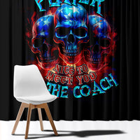 American Skull Window Curtain Nice To Meet You Im The Coach - Wonder Print Shop