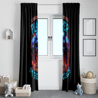 American Skull Window Curtain Nice To Meet You Im The Coach - Wonder Print Shop