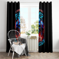 American Skull Window Curtain Nice To Meet You Im The Coach - Wonder Print Shop