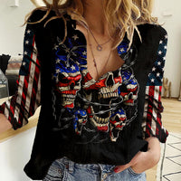 American Skull Women Casual Shirt Nice To Meet You Im The Coach - Wonder Print Shop