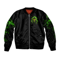 Thunder Skull Bomber Jacket Satan Still Has A Restrainning Order Against Me - Wonder Print Shop