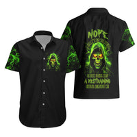 Thunder Skull Hawaiian Shirt Satan Still Has A Restrainning Order Against Me - Wonder Print Shop