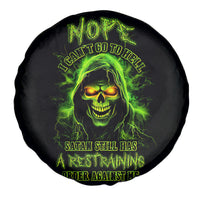 Thunder Skull Spare Tire Cover Satan Still Has A Restrainning Order Against Me - Wonder Print Shop