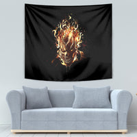 Fire Skull Tapestry Flame SKull Ride Or Die - Wonder Print Shop
