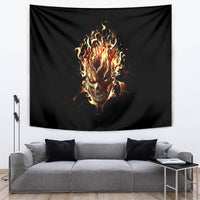 Fire Skull Tapestry Flame SKull Ride Or Die - Wonder Print Shop