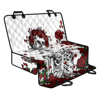Rose Skull Back Car Seat Cover Rose Skull Day Of The Dead - Wonder Print Shop